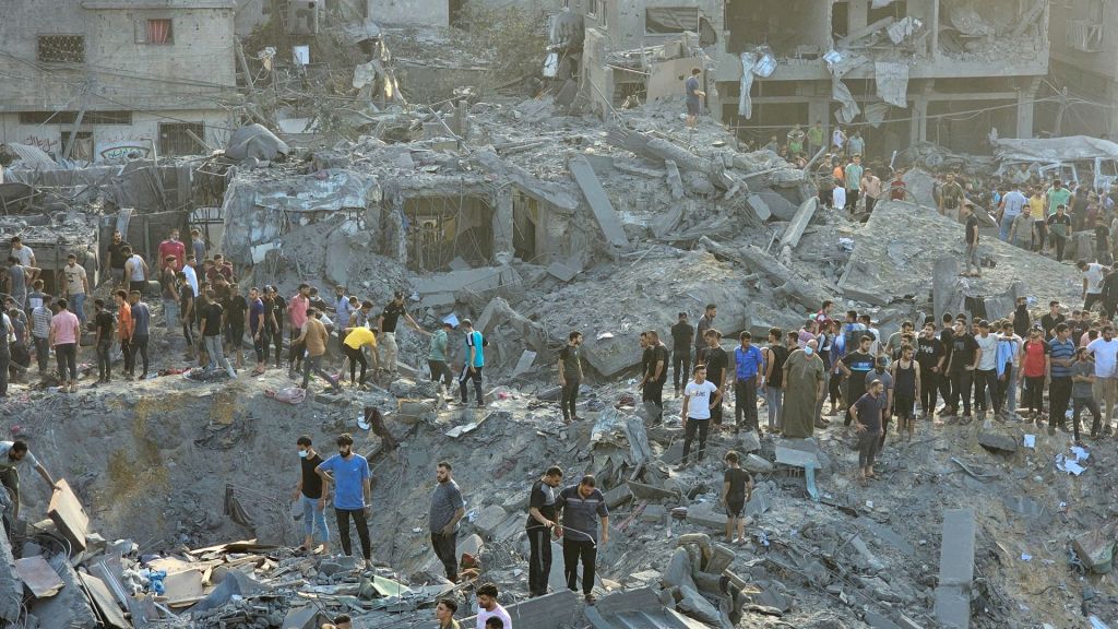 A densely populated refugee camp in Gaza is hit by Israeli airstrikes, with officials on both sides of the war speaking out.