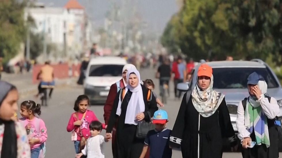 Israel adopts four-hour daily humanitarian pauses in its conflict with Hamas and establishes a second corridor for Gaza civilian evacuations.