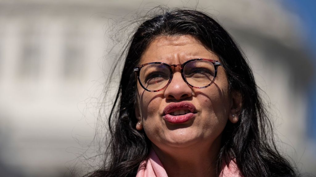 Democratic Rep. Rashida Tlaib accuses President Joe Biden of supporting a "genocide" of the Palestinian people.