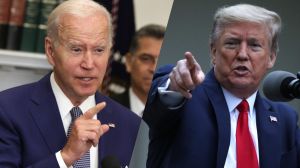 With one year until the 2024 presidential election, a new survey is showing voters in five battleground states favor Trump over Biden.