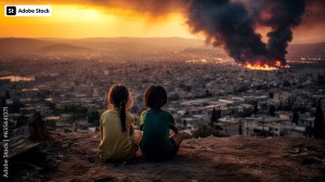 Adobe is selling AI-generated images depicting scenes of war, including explosions and destroyed homes in Gaza.