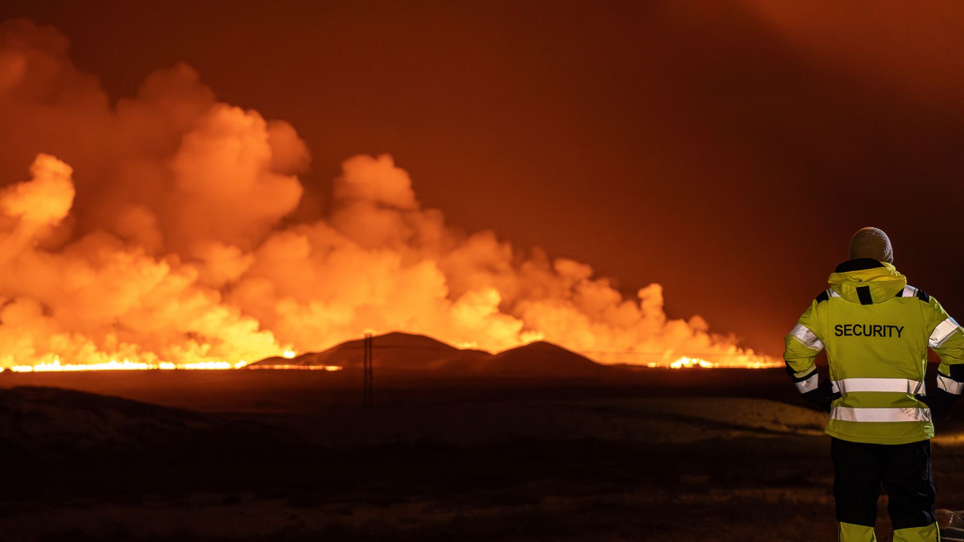 A volcano erupted in the in Iceland and sent a river of lava toward surrounding towns following weeks of seismic activity.