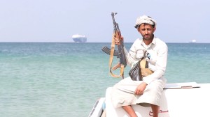 The freighter Galaxy Leader's deck is now filled with messages expressing support for the Islamist group Hamas. Yemen's Houthi rebels seized control of the ship last month in the Red Sea, transforming it into a tourist attraction to commemorate their solidarity and support of the Palestinians efforts in the Gaza Strip.