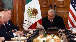 Secretary of State Blinken and Homeland Security Secretary Mayorkas met with Mexican President López Obrador in Mexico to discuss the border.