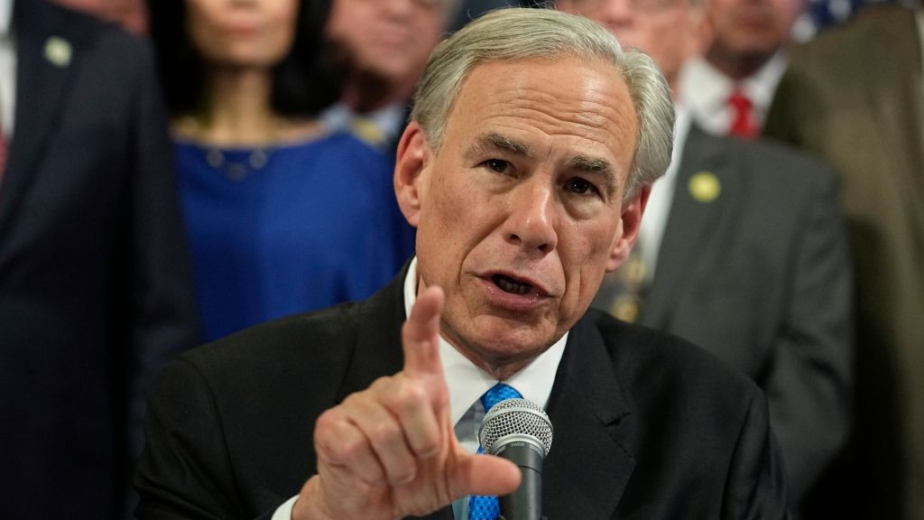 Governor Greg Abbott of Texas accuses President Joe Biden of attacking Texas and failing to secure the border.
