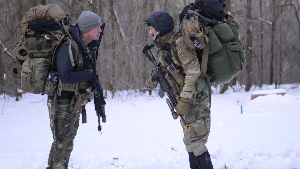 Around a hundred Special Forces candidates from the U.S. Army are taking to the backwoods for one last test before earning their berets.