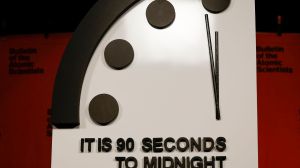 The Bulletin of Atomic Scientists set the doomsday clock to 90 seconds to midnight for the second year in a row.