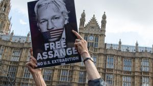 WikiLeaks founder Julian Assange's lawyers argued against his extradition to the U.S. in front of London's highest court, Thursday, Feb. 15.