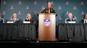 The Secretary of the Department of Homeland Security detailed security measures in Las Vegas ahead of Super Bowl LVIII.