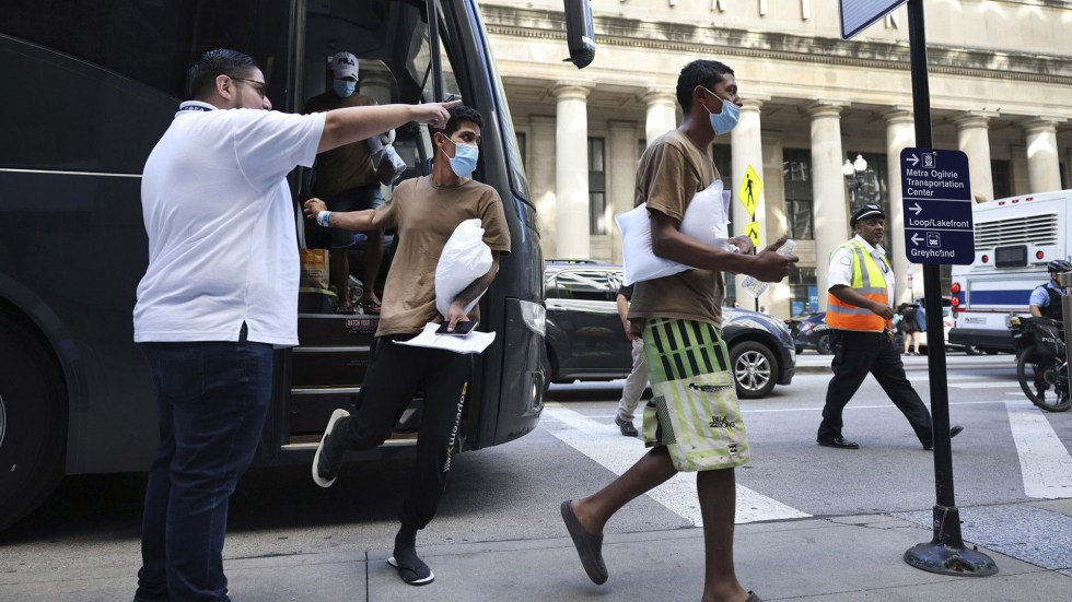 Bus after bus, major cities far from the border are starting to buckle under budgetary pressures of the nation's migrant crisis.