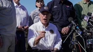 With more than a dozen GOP governors, Abbott repeated his claim that Texas is in imminent danger from an “invasion” of migrants.