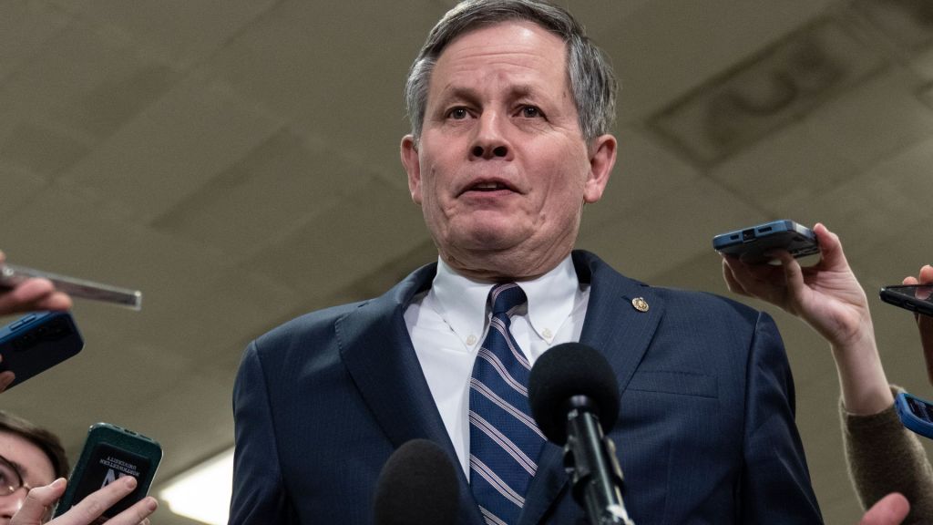 Donald Trump is encouraging Steve Daines, R-Mont., to run for GOP leader — a move that would shake up the race to succeed Mitch McConnell.