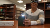 The LightSound device, developed by a Harvard team, allows visually impaired people to hear the solar eclipse.