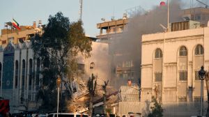 The strike killed a pair of Iranian military commanders and other officials when it allegedly leveled Iran's consulate in Damascus, Syria.