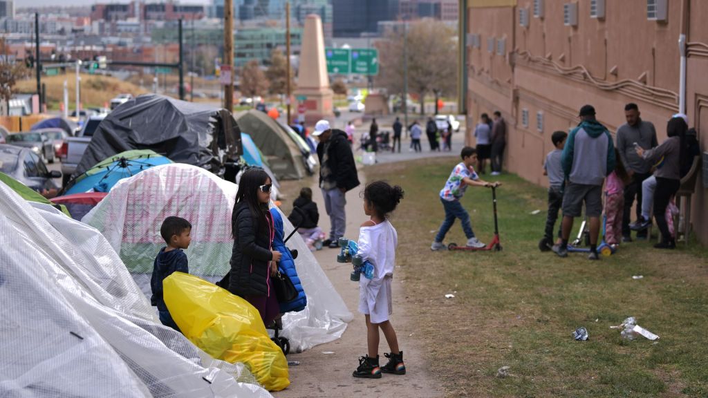 Migrants in Denver are urged to seek shelter in other cities for better opportunities, as resources are limited.