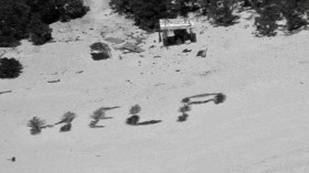 In a fortunate turn of events, the U.S. Coast Guard and Navy rescued sailors stranded on a remote Pacific island for over a week, utilizing the island's resources to signal for help. The sailors, all men in their 40s and believed to be related, crafted a "HELP" sign on the beach with palm leaves, a crucial factor in their discovery.