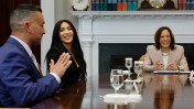 Vice President Kamala Harris and Kim Kardashian discussed criminal justice reform at the White House, focusing on easing reentry for former inmates by amending Small Business Administration rules.