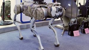 China has unveiled new robotic dogs with mounted machine guns on their backs. The robodogs will be use Chinese military infantry to assist in operations.