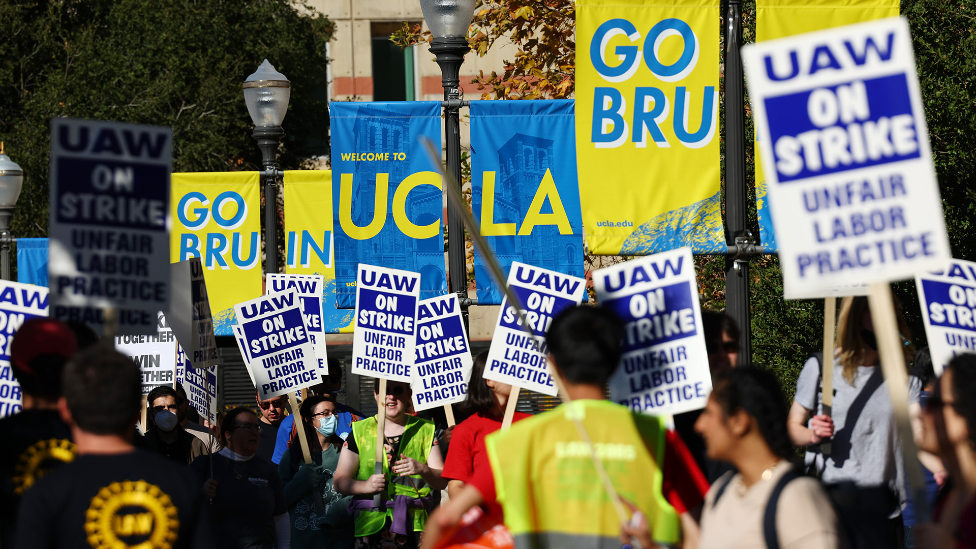 Academic workers at the University of California are on strike, alleging rights violations during pro-Palestinian protests.