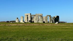Two climate protesters were arrested for allegedly spraying orange paint on the Stonehenge monument on Wednesday, June 19.