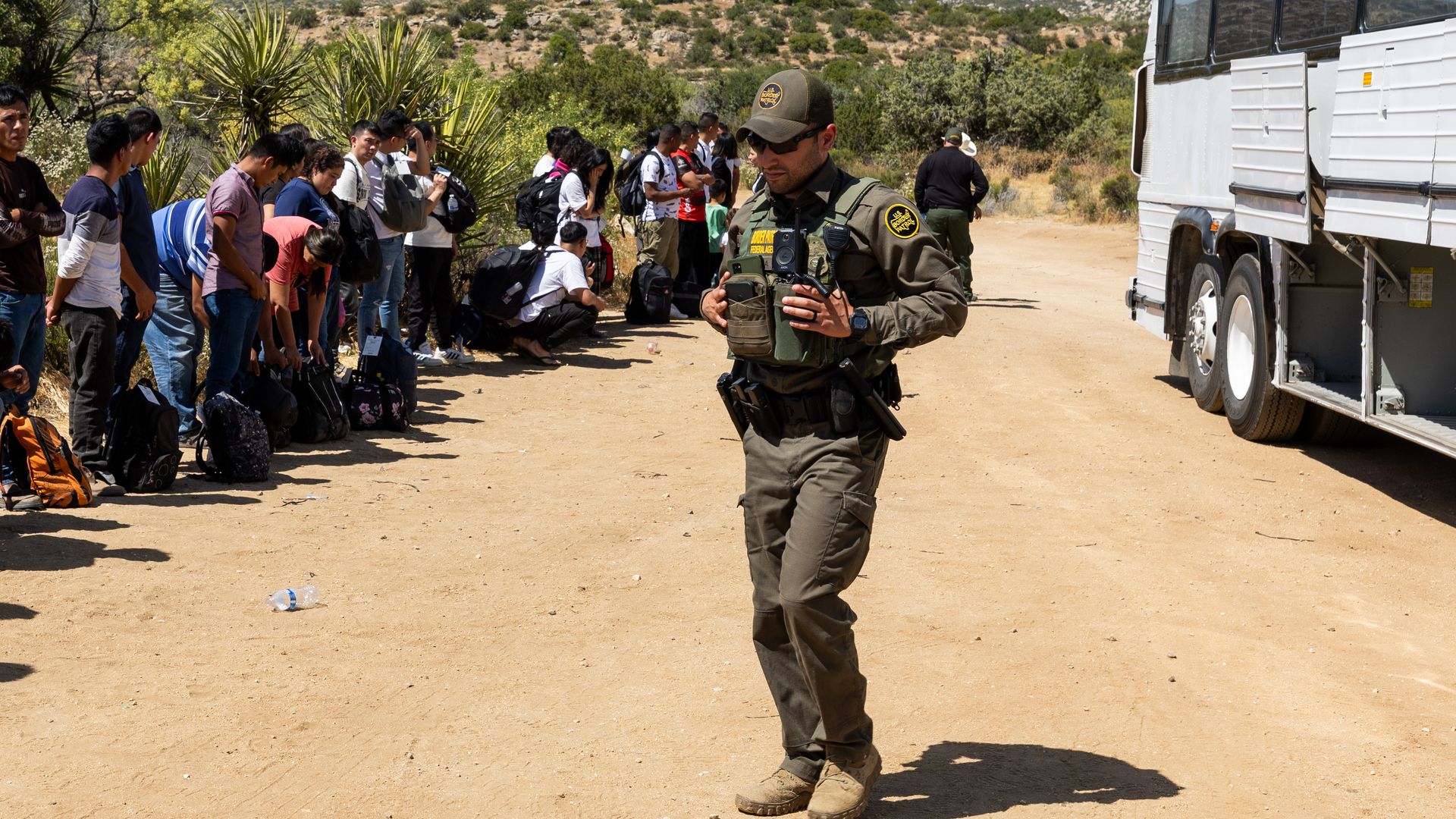 Customs and Border Protection said it encountered 170,000 people in May, including 117,000 who crossed between ports of entry.