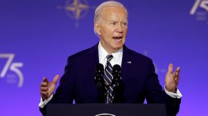 President Biden addressed world leaders at the NATO summit in Washington while President Trump spoke to his supporters at a Florida rally.