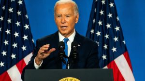 With the eyes of the world on him, President Biden made several flubs during his press conference on July 11, but vowed to remain in race.