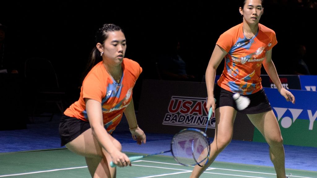 Twin sisters Annie and Kerry Xu are swinging for success on the badminton court at the Olympics as SAN is Racing Toward Paris.