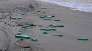 More debris has washed up on Nantucket after an incident at the Vineyard Wind project, prompting frustrated remarks from impacted locals.