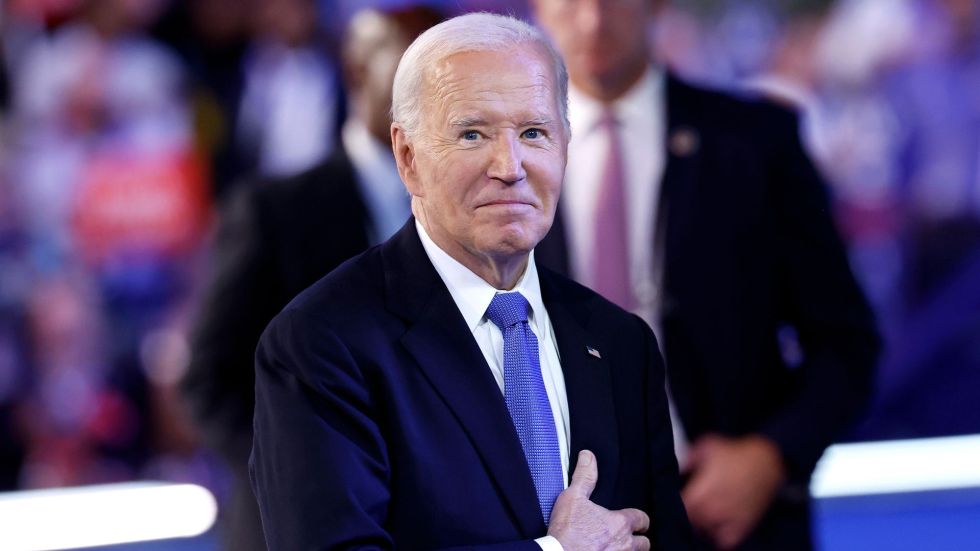 Biden passes the torch to Harris and protesters breach security fencing, and highlights from day one of the Democratic National Convention.