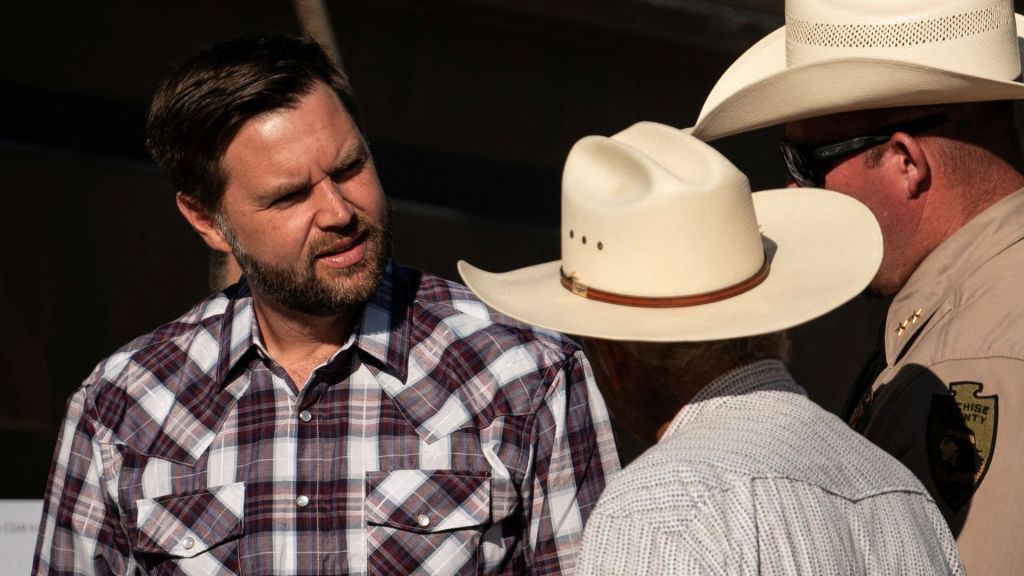 Sen. JD Vance, R-Ohio, visited the U.S.-Mexico border to criticize Vice President Kamala Harris’ handling of immigration and drug issues.