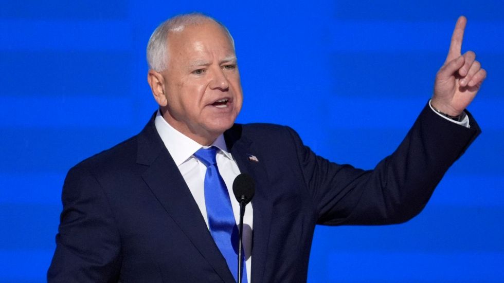 "Leave it on the field." Harris' running mate Gov. Tim Walz gave a pep talk at the DNC as he accepted the Democratic Party's nomination.