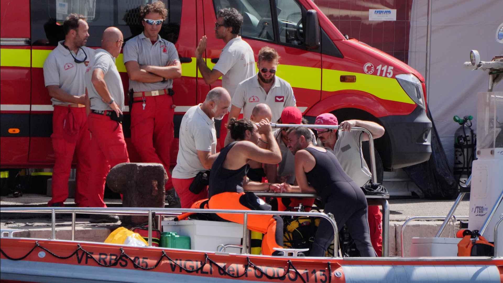 Divers continued their search on Tuesday, Aug. 20, for six missing people after a fierce storm sank the luxury yacht Bayesian off Sicily’s coast. Among those missing are British tech entrepreneur Mike Lynch, his 18-year-old daughter, and several prominent figures, including a Morgan Stanley executive and a Clifford Chance lawyer. The yacht, anchored near Porticello, capsized on Monday, Aug. 19, leaving 15 survivors and one body recovered.