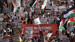 Protests at the DNC erupted over U.S. support for Israel, with demonstrators breaching security and clashing with police.