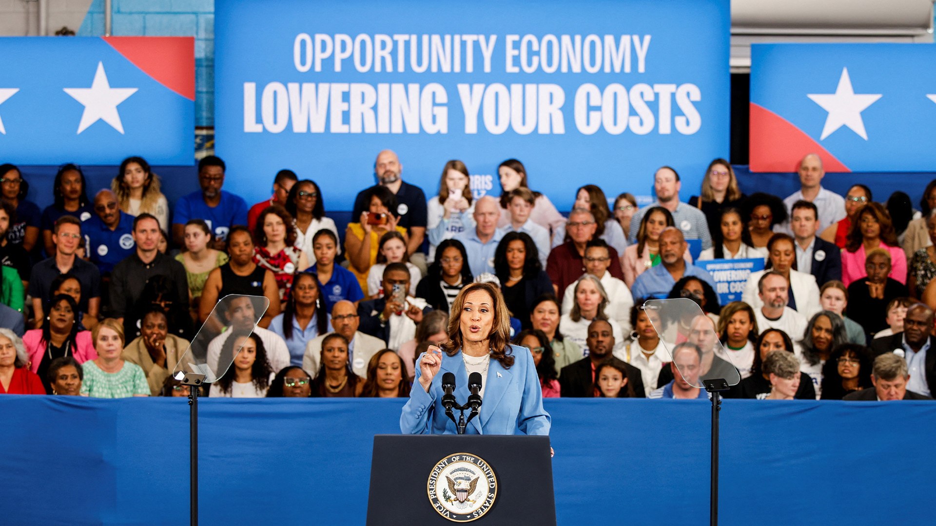 The policies Kamala Harris laid out take Biden's economic pillars even further, despite mixed opinions on Biden's record with the economy.