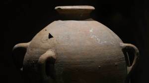 A 3,500 year-old Bronze Age jar is back on display in a Haifa museum after being accidentally broken by a curious child.