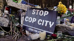 Protesters at an Atlanta City Council meeting tossed ping pong balls in a demonstration against a proposed police facility on Monday.