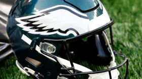 The Philadelphia Eagles are tackling a problem off the field of “counterfeit political ads" showing Vice President Kamala Harris.