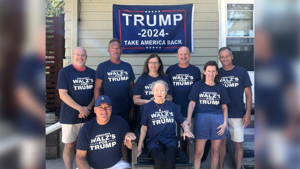 A photo of Minnesota Gov. Tim Walz’s extended family is generating buzz online after several family members appeared to endorse Donald Trump.