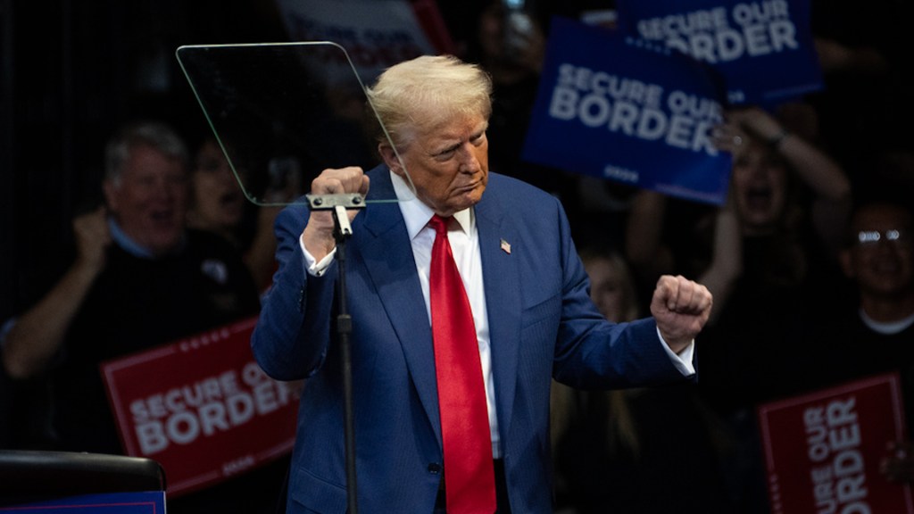 A man carrying a loaded gun was arrested at a security checkpoint outside former President Donald Trump’s rally in southern California Saturday, Oct 12. 