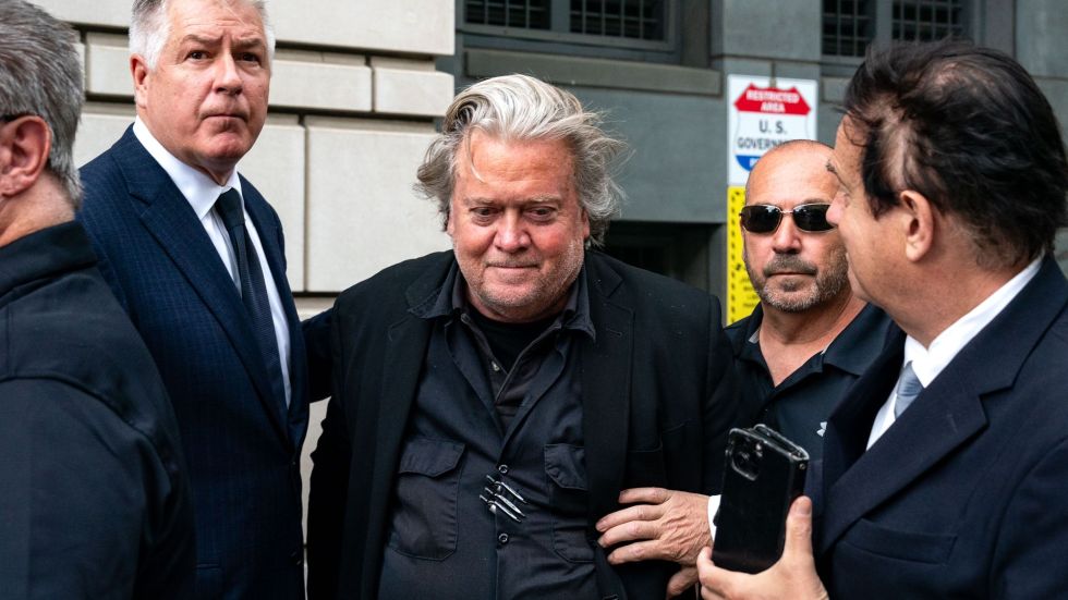 Former Trump White House chief strategist Steve Bannon was released from prison on Tuesday, Oct. 29, after serving a four-month sentence.