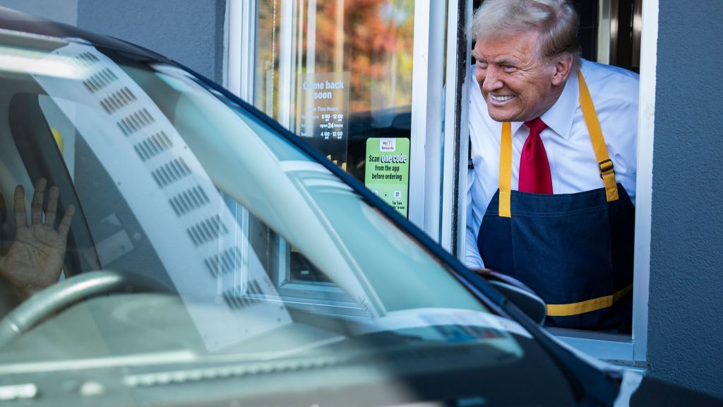 Former President Donald Trump is selling a $100 'MAGADonald’s' shirt after his drive-thru appearance at a Pennsylvania McDonald’s.