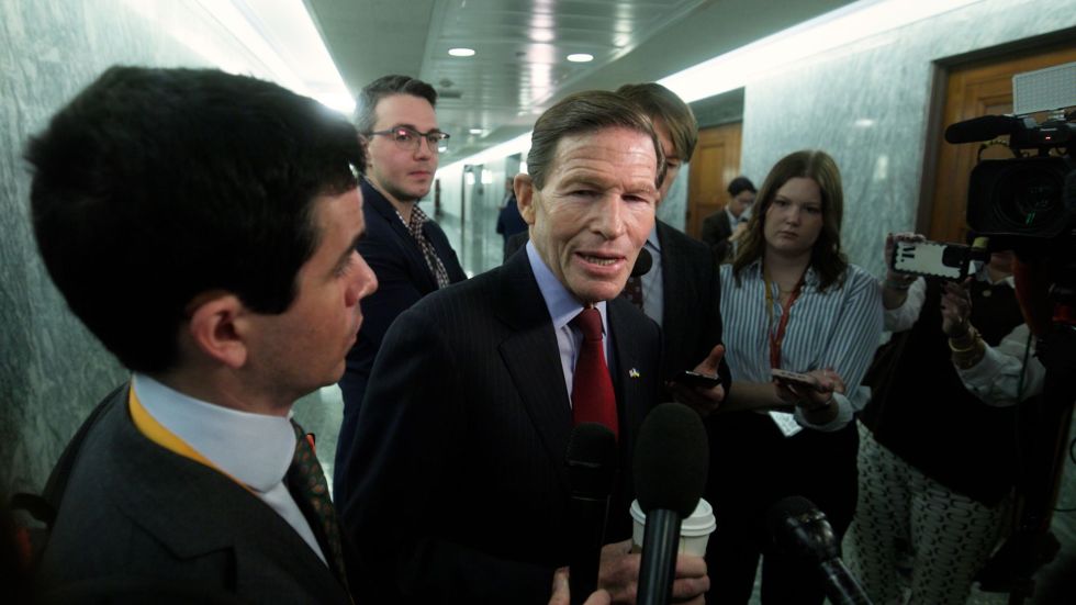 Sen. Richard Blumenthal opposes President Joe Biden's consideration of preemptive pardons for President-elect Donald Trump's rivals.