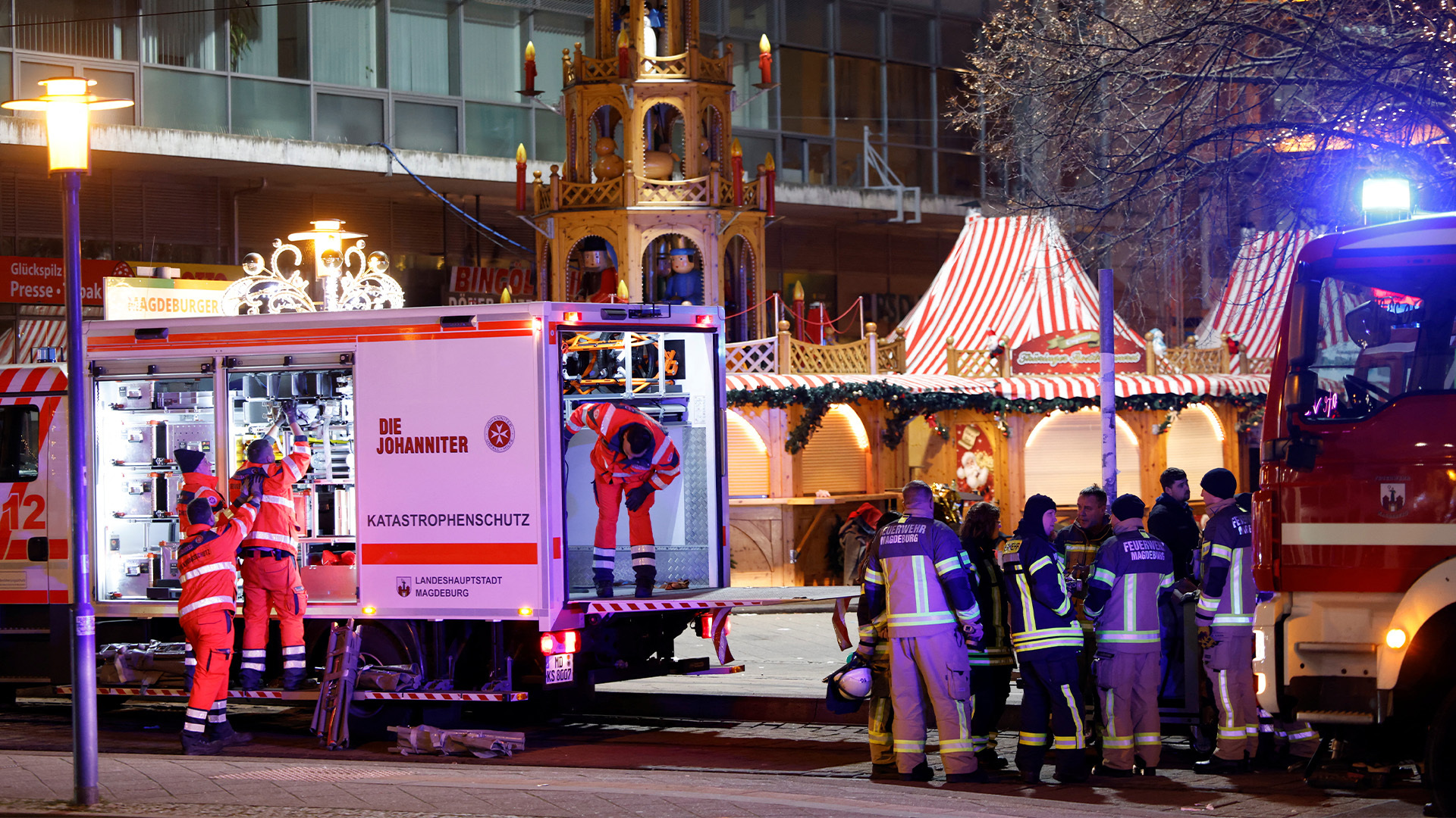 At least two people died on Friday, Dec. 20, after a driver plowed a car into a Christmas market in Germany.