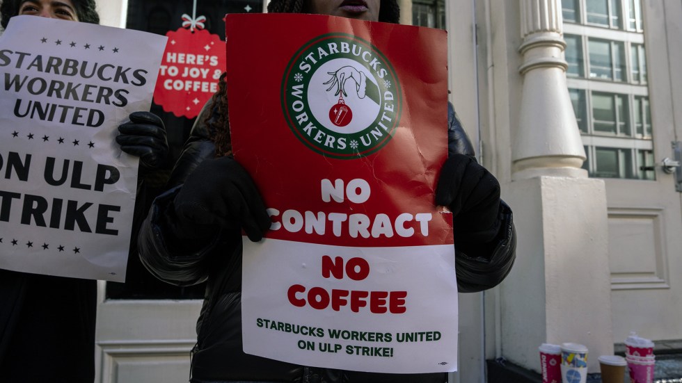 A Starbucks strike that started in three cities and could last through Christmas Eve has now expanded, closing nearly 60 different locations.