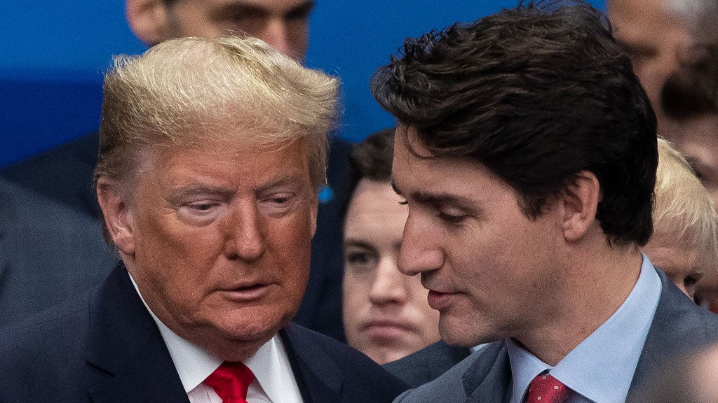 President Donald Trump expressed indifference about the possibility of Liberals beating Conservatives in Canada.