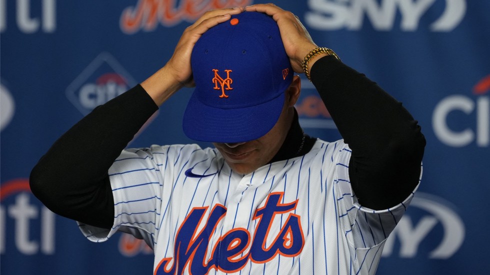 Superstar outfielder Juan Soto was introduced by the New York Mets during a press conference, after signing a $765 million free-agent deal. 