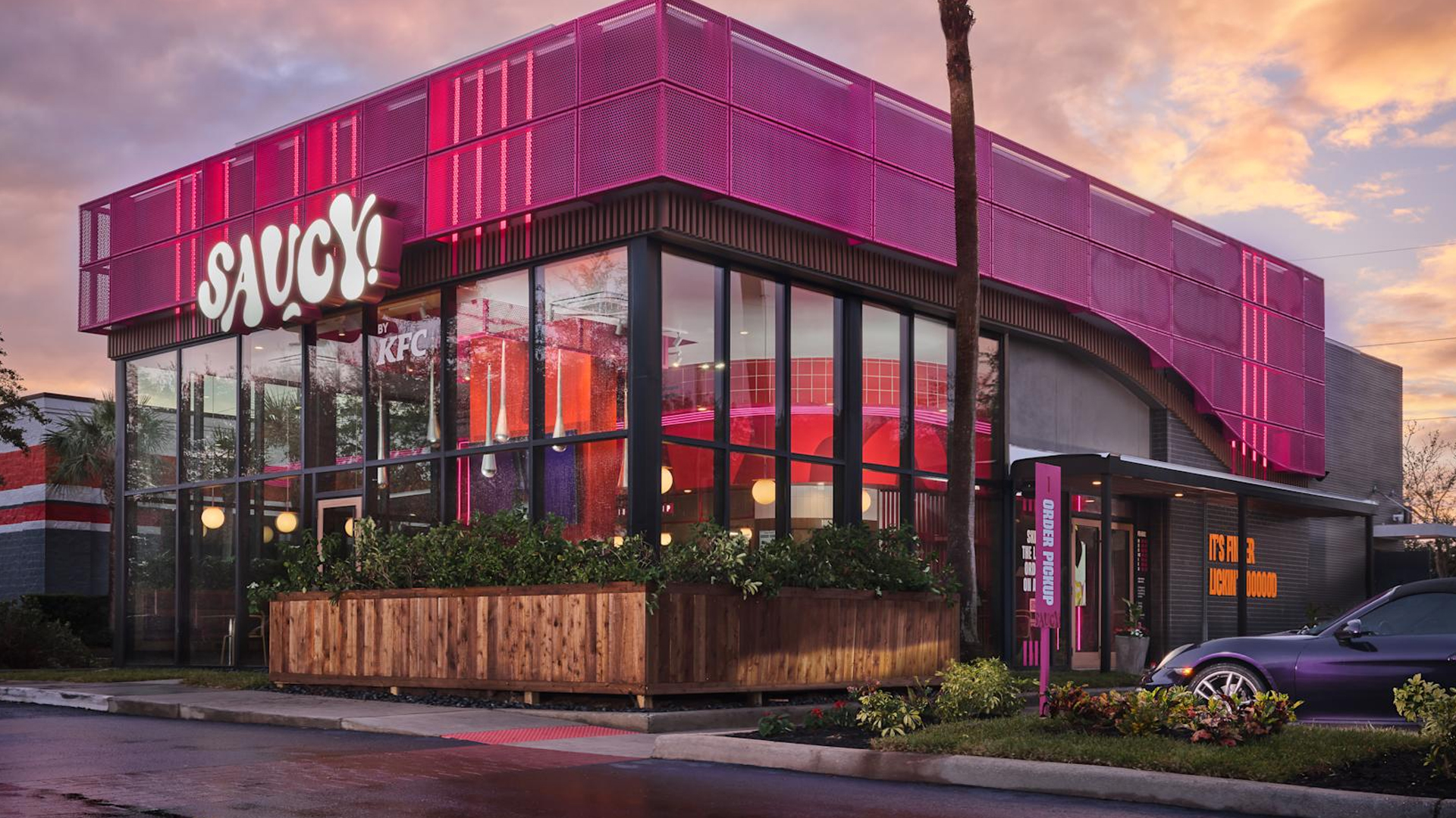 KFC opened a new 'Saucy' restaurant focused on tenders and sauces.