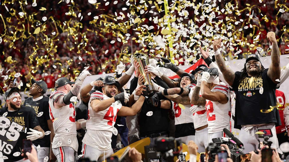 Ohio State fought off a late rally from Notre Dame to win the National Championship Monday, the first title in the CFP 12 team playoff era.