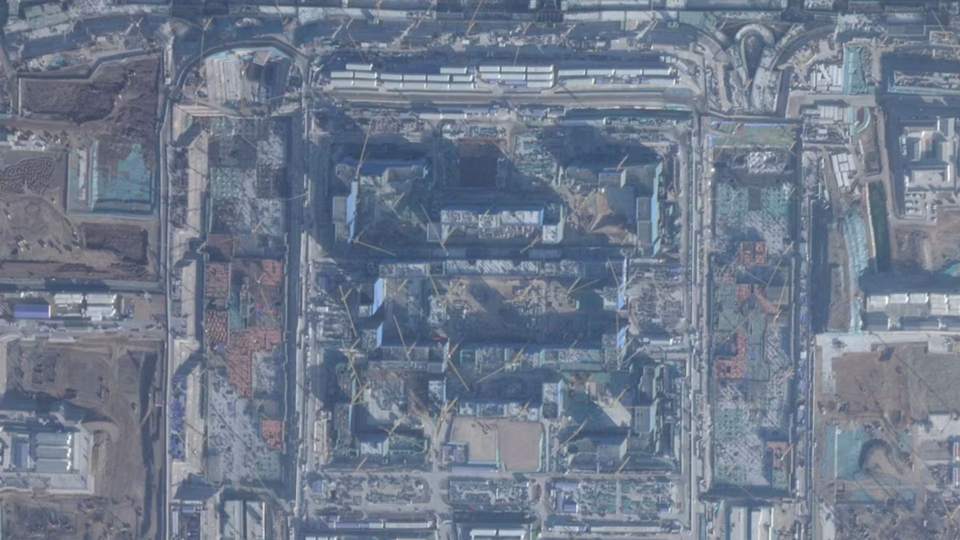 The world's largest military command center is currently being constructed by China near Beijing, according to the Financial Times.